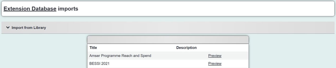 Importing From The Library - Charitylog Manual