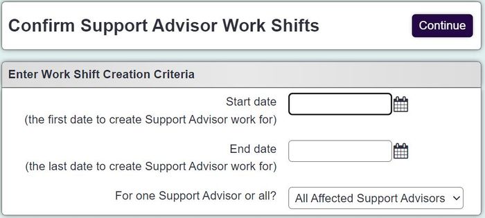 "a screenshot of the confirm work sheets fields, as listed below."