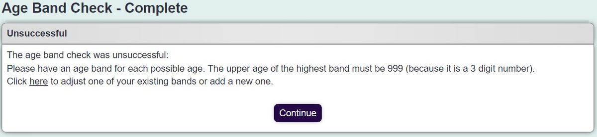Update Age Ranges - Charitylog Manual