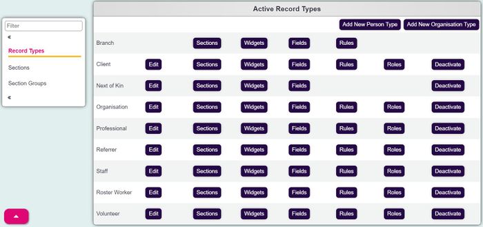 "a screenshot of the customise orgs and people page."