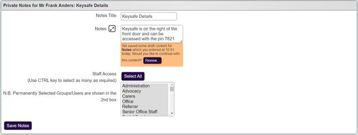 "a screenshot of the group / user selection field, listing users who can have document access selected."