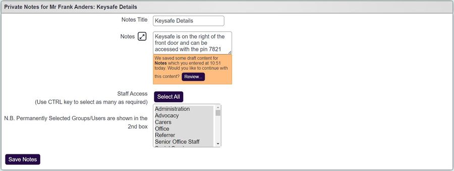 "a screenshot of the group / user selection field, listing users who can have document access selected."