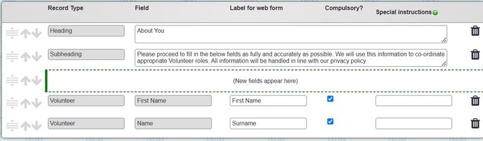 "a screenshot of the button used for adding fields to the middle of the order form."