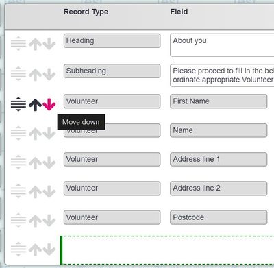 "a screenshot of the button used for dragging and dropping the fields."