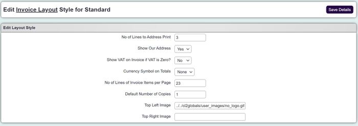 "a screenshot of the invoice layout edit page."