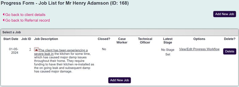 "a screenshot of the job description. This includes the start date and a job description."